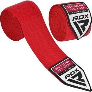 Бинти для боксу RDX WX Professional Boxing Hand Wraps Red (4.5м.) HWX-RR+ фото