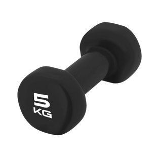 Гантель вінілова PowerPlay 4125 Achilles 5 кг. Чорна (1шт.) PP_4125_5kg фото