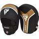Лапи боксерські RDX FOCUS PAD AURA PLUS T-17 Black Golden FPR-T17BGL+ фото 1