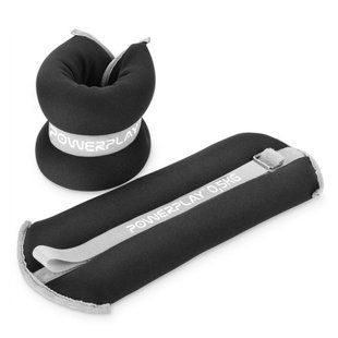 Обважнювачі-манжети для ніг та рук PowerPlay PP-4349 Ankle/Wrist Weights (2шт.*0.5 kg) (пара) Чорні PP_4349_Black_0.5 фото