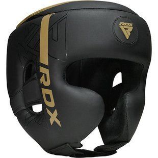 Боксерський шолом RDX F6 KARA Matte Golden M HGR-F6MGL-M фото
