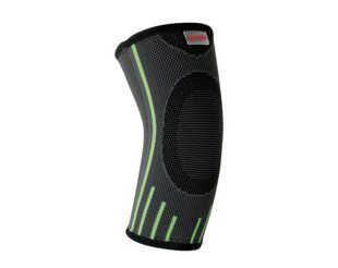 Компресійний налокітник MadMax MFA-283 3D Compressive elbow support Dark grey/Neon green (1шт.) M MFA-283_M фото