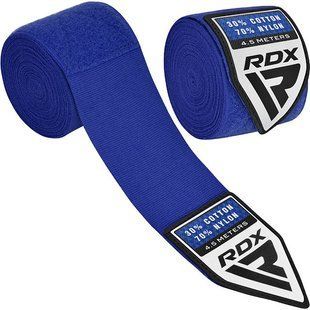 Бинти для боксу RDX WX Professional Boxing Hand Wraps Blue (4.5м.) HWX-RU+ фото