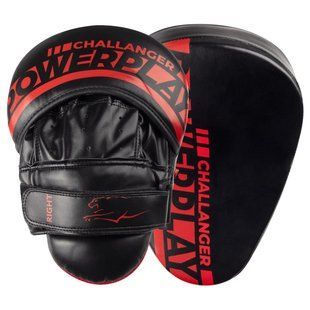 Лапи боксерські PowerPlay 3041 Чорно-Червоні PU [пара] PP_3041_Red фото