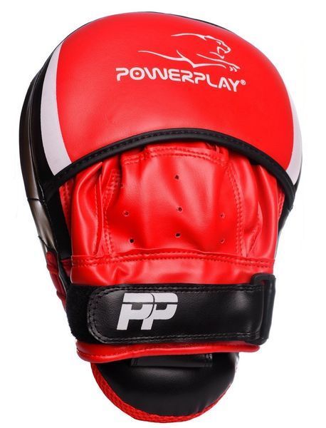 Лапи боксерські PowerPlay 3050 Чорно-Червоні PU [пара] PP_3050_Red фото
